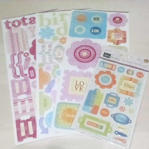 3/$15 Giggle Epoxy Scrapbook Stickers Kelly Panacci 067901192180 - Picture 6 of 6